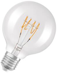 OSRAM Bec LED Ledvance (Osram) Vintage 1906 Globe 80 40 Filament DIM 4, 8 W 827 Clear E27, 470 lm, 2700 K, 320°, transparent, dimabil (4099854075704)