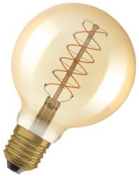 OSRAM Bec LED Ledvance (Osram) Vintage 1906 Globe 95 37 Filament DIM 4, 8 W 822 Gold E27, 420 lm, 2200 K, 320°, auriu, dimabil (4058075761612)