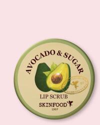 SKINFOOD Scrub de buze cu avocado și zahăr Avocado & Sugar Lip Scrub - 14 g