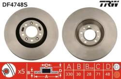 TRW Féktárcsa szellőző Ø330mm DF4748S