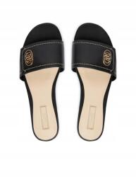 Liu Jo Eredeti Bőr Flip-flop Papucs Fekete 39 (SA6127 P0102)