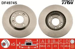 TRW Féktárcsa szellőző Ø299mm DF4974S