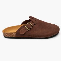 IRE SHOES Férfi bőr flip-flop papucs puha velúrból, profilozott parafa talpbetéttel 46-os (KLMFKusbet26-282c)