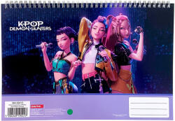 GIM K-pop Démonvadászok Hunterx A/4 spirál vázlatfüzet, 30 lapos GIM36402413 (GIM36402413)