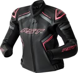 RST S1 D3O Női bőrdzseki - Fekete/Rózsaszín RST Ruházat és védőfelszerelés Kabátok Motoros bőrkabátok