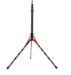 Caruba CLS-1A kompakt alumínium lámpaállvány (fekete - piros)