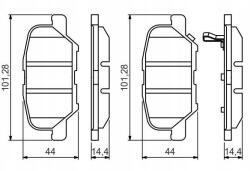 Bosch Fékbetét kpl - allegro - 8 060 Ft