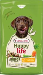 Versele-Laga Happy Life Junior with Chicken - Kiegyensúlyozott eledel csirkehússal - élénk, növekedésben lévő kölyökkutyáknak - 7, 5 kg
