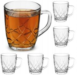 LUXITO Poharak teás kávéscsésze füllel Luxito Twist 250ml 6db-os szett (5907127241444)