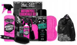Muc-Off Motorcycle Essentials Kit motorkerékpár tisztító és ápoló szett Muc-off Olajok, kenőanyagok és ápolás Tisztítás és felületápolás Tisztítószerek