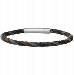 Matyas Hill Férfi bőr karkötő Triad Black-brown-blue 20, 0 cm (MH-10033-200)