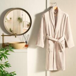 TAC ® Halat de baie cu guler sal din bumbac, marime S/M, Tac camel