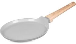 Magic home Tigaie clatite, ceramica, maner lemn, 24 cm, MagicHome Harmony (8010063)