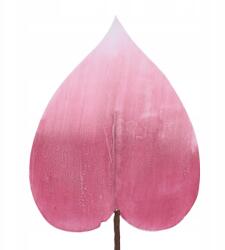  Nagy rózsaszín habszivacs levél műlevél őszi dekoráció XXL 77 cm (KWZ1238/PINK)