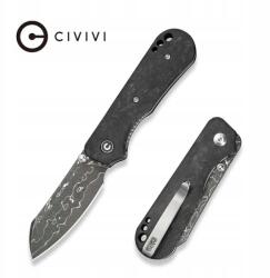 Civivi Knife Összecsukható kés Civivi Crabby Shredded Carbon Fiber, Damascus by Ken Onion Jr (C24055-DS1)