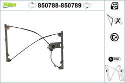 VALEO Mecanism actionare geam VALEO 850789 (850789)