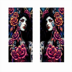  Set 2 stickere decorative pentru stalpii usilor auto, print HD, 50 x 22 cm (SSU-21)