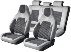  Set huse scaune auto Blaze Elite universale, piele ecologica, Gri/Crem (USVG57)