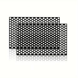  Set 2 folii autoadezive pentru stopuri auto Honeycomb, negru mat, 48x30 cm (HCB-2)