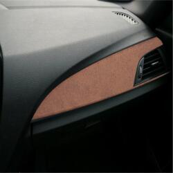  Folie auto pentru colantare trimuri, model piele maro, 100 x 45 cm (AX1920)