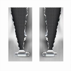  Set 2 stickere decorative 3D pentru stalpii usilor auto, 50 x 22 cm (SSU-06)