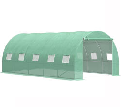  Solar de gradina 500x300x200 cm cu folie PE UV si 10 ferestre (USUZ15)