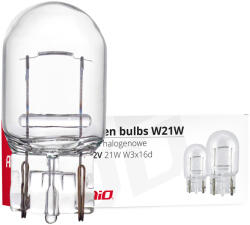 AMiO Set 10 becuri halogen auto W21W T20 W3x16d 12V 21W Amio (AM02551)