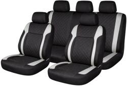  Set huse scaune auto universale Diamond, piele ecologica, negru/gri (USVG55)