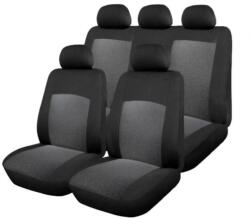 Huse scaun auto universale 9 piese din poliester, gri-negru (K3047)
