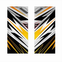  Set 2 stickere decorative pentru stalpii usilor auto, print HD, 50x22 cm (SSU-24)