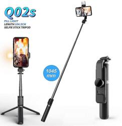  Selfie Stick 3 in 1 cu Trepied, Lampa LED si Telecomanda Bluetooth (KX5688)