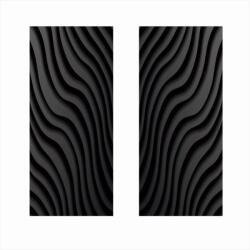  Set 2 stickere decorative pentru stalpii usilor auto, model zebra, 50x22 cm (SSU-07)