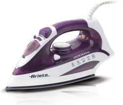 Ariete Ютия Ariete Steam Iron, 2000W, Резервоар 300 мл, Функция за сухо гладене, Самопочистване, Вертикална пара, Функция анти-протичане, Бял с лилав (AR-00S623500AR0) Ютии