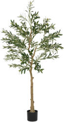 HOMCOM Plantă Artificială Măslin 150 cm cu 720 Frunze, 32 Măsline și Ghiveci | Aosom Romania (830-939V02GN)