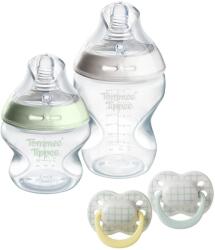 Tommee Tippee Natural Start Anti-Colic újszülött szett 150 ml + 260 ml, fehér/zöld