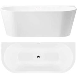 Rea Capri fal mellé szerelhető fűrdőkád 160x80 cm fehér REA-W9803 (REAW9803)