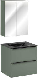 Comad Set dulap Comad Sombra Green GREEN UN 84-60-2D, dulap Comad Sombra Green SOMBRA GREEN 82-60-46-2S, SKY 1 BLACK MATT 60 DP ( E-8099-60 ) (SETSOG60CMSKYMC)