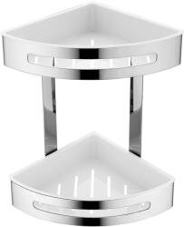 Stella fürdőszoba polc 20.5 cm fehér-acél 16.072 (16072)