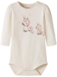 NAME IT salopetă cu mâneci lungi pentru fete, cu motiv de unicorn crem (14F175)