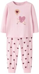 NAME IT pijama pentru fete, cu mâneci lungi, în culori vii roz/Parfait Pink (14F170)