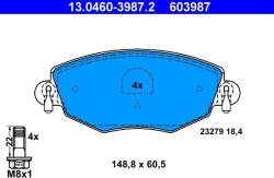 ATE Fékbetét készlet ATE 13.0460-3987.2 for FORD, JAGUAR (13.0460-3987.2)