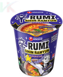  Nongshim Rumi Shin Ramyun Superstar Csípős és Füstös Instant Tészta 68 g