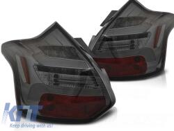  Tuning LED hátsó lámpa szett Ford Focus III hatchback 2011-10.2014 füstös, bal és jobb (ABFOTX6010205)
