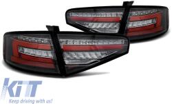  Tuning LED hátsó lámpa szett Audi A4 sedan 2012-2015 piros/füstös alap, bal és jobb (ABAUTX6010057)