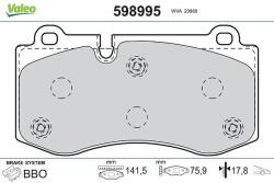VALEO set placute frana, frana disc VALEO 598995 (598995)