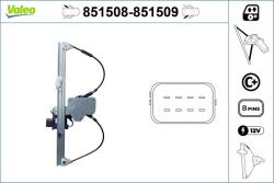 VALEO Mecanism actionare geam VALEO 851509 (851509)
