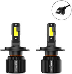Nighteye Lămpi Autoturismului H4 LED 6500K Alb rece 32V 72W 2buc A315-S4-H4 (A315-S4-H4)