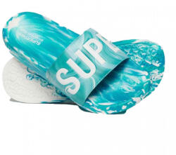 Superdry D2 Sdry Marble Vegan Pool Slide Slides în Culoare Albastru Deschis WF310218A-2JO (WF310218A-2JO)