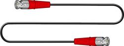 Canare Cablu video Canare L-1.5C2VS BNC 0.5m rosu