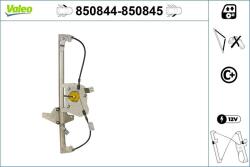 VALEO Mecanism actionare geam VALEO 850844 (850844)